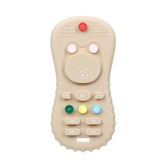 Прорезыватель Крошка Я «Пульт», 10 см, бежевый