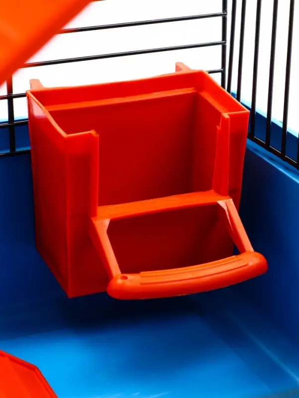 Клетка для грызунов "Мини" двухярусная, 29 x 25 х 32 см, синий