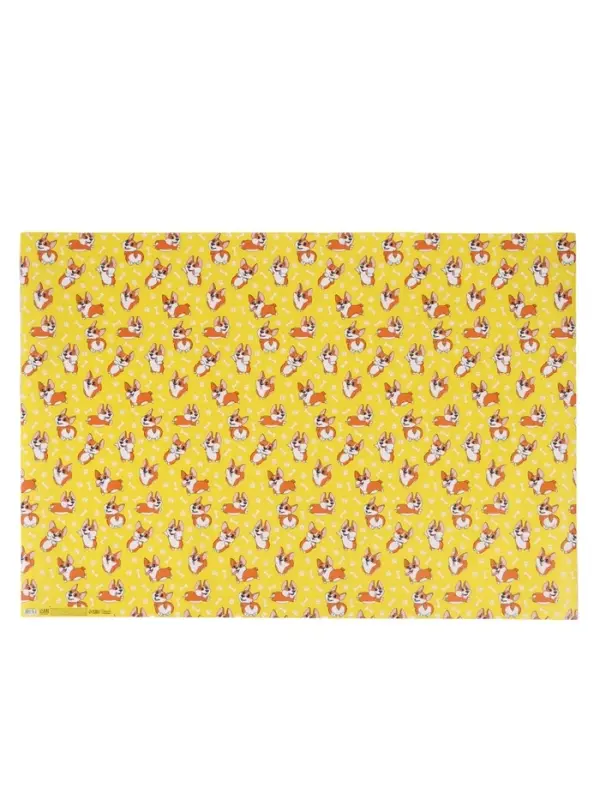 Бумага упаковочная глянцевая &laquo;Корги&raquo;, 70&times;100 см