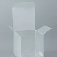 Складная прозрачная коробка из PVC, для упаковки подарков, 5&times;5&times;5 см