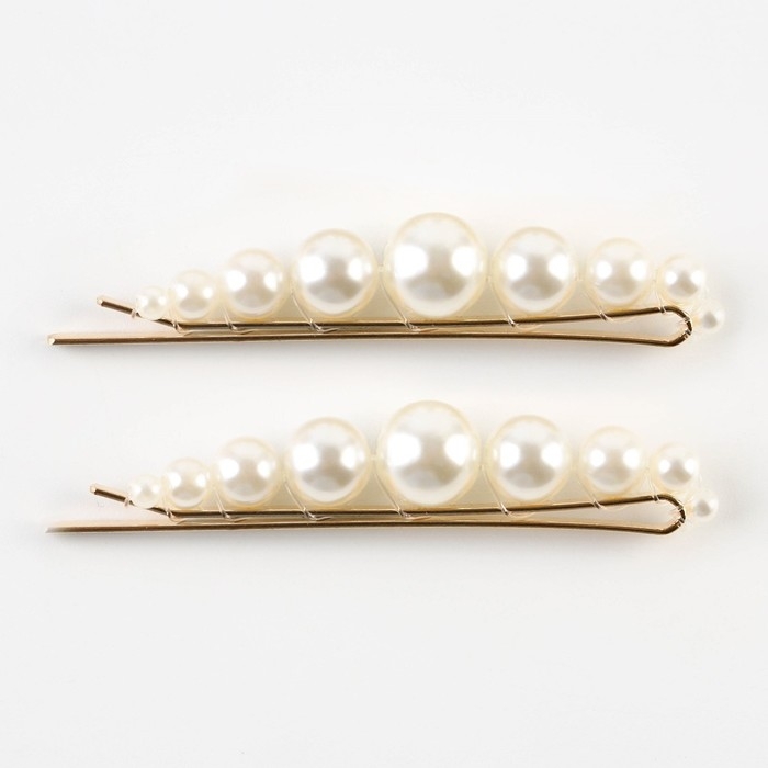 Заколка для волос новогодняя «Счастья в новом году!» на Новый год, набор 2 шт, 7 х 1 см Заколка для волос новогодняя «Счастья в новом году!» на Новый год, набор 2 шт, 7 х 1 см