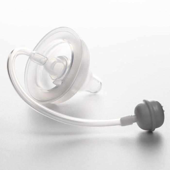 Соска на бутылочку Крошка Я, антиколиковая, от 6 мес., SofTouch, широкое горло, быстрый поток, с трубочкой и грузиком Соска на бутылочку Крошка Я, антиколиковая, от 6 мес., SofTouch, широкое горло, быстрый поток, с трубочкой и грузиком