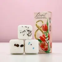 Бомбочки для ванны с добавками &laquo;С 8 Марта!&raquo;, 3&times;70 г, Чистое счастье