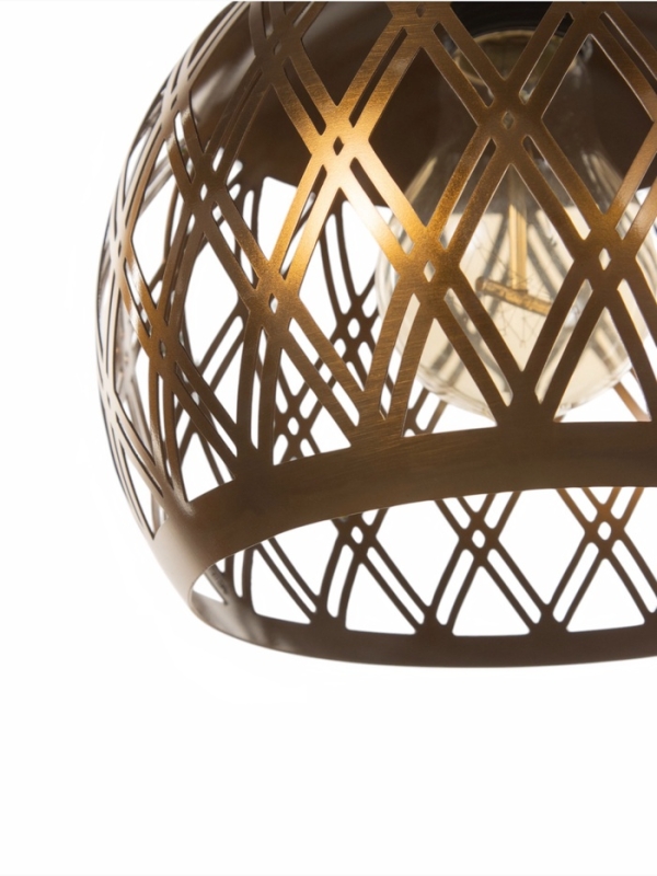 Светильник Paula 1х40Вт Е27 медь 20х20х25см Светильник Paula 1х40Вт Е27 медь 20х20х25см