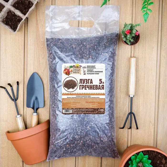 Лузга гречневая &laquo;Рецепты Дедушки Никиты&raquo;, 5 л