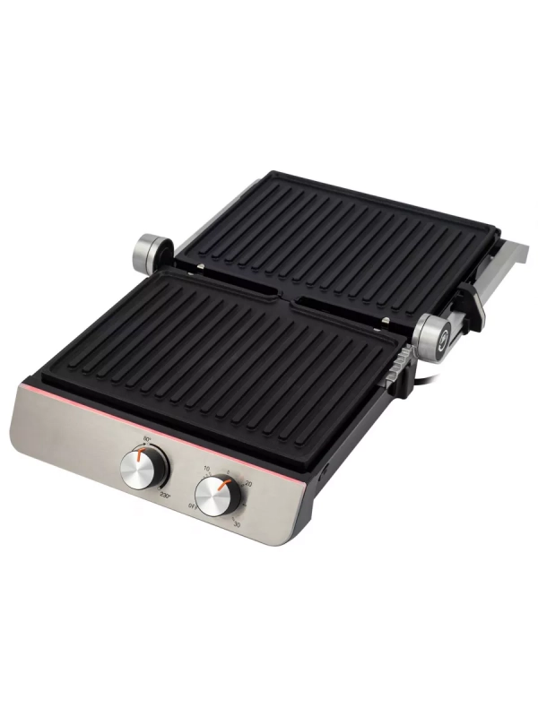Электрогриль HYG-5047 2200Вт серебристый Электрогриль HYG-5047 2200Вт серебристый