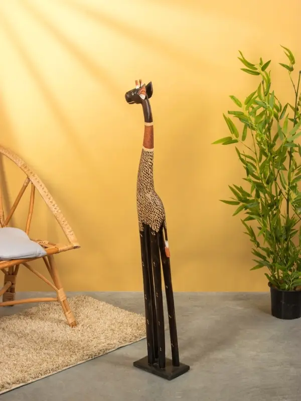 Сувенир Сувенир "Жираф" дерево 20х13х120 см, цв. коричневый