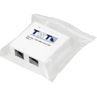 Розетка настенная TWT TWT-SM2-4512-WH, RJ-45 кат.5е + RJ-12, UTP, белая