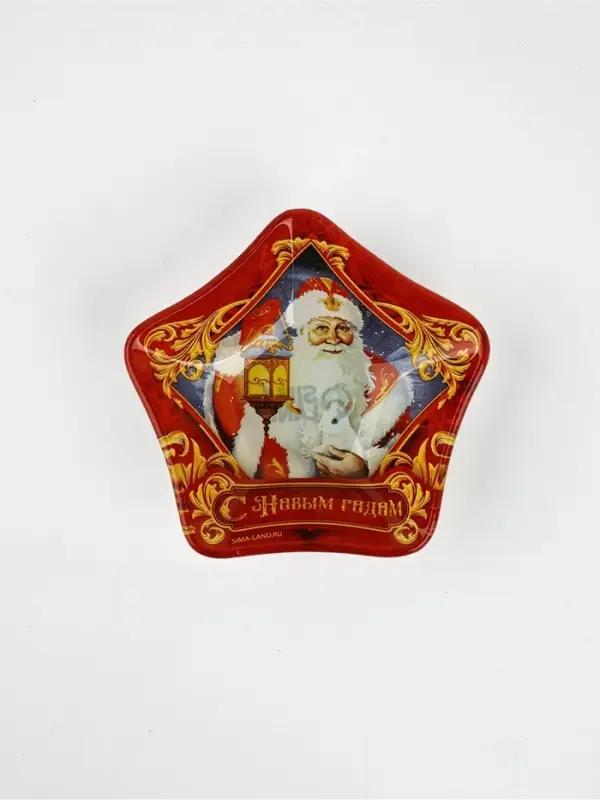 Соусник новогодний стеклянный &laquo;Дед Мороз&raquo;, 10.8&times;10.3 см, 80 мл