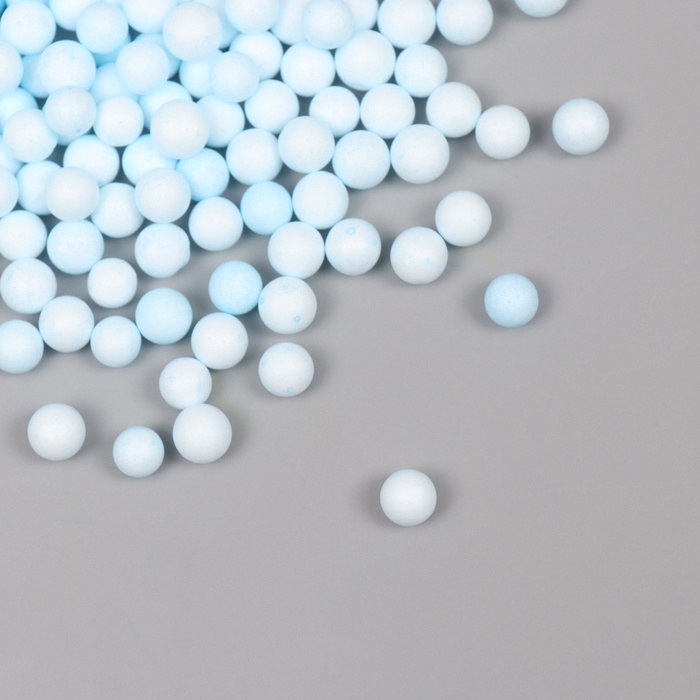 Декор для творчества пенопласт Декор для творчества пенопласт "Ассорти шариков" светло-голубой набор 10 гр