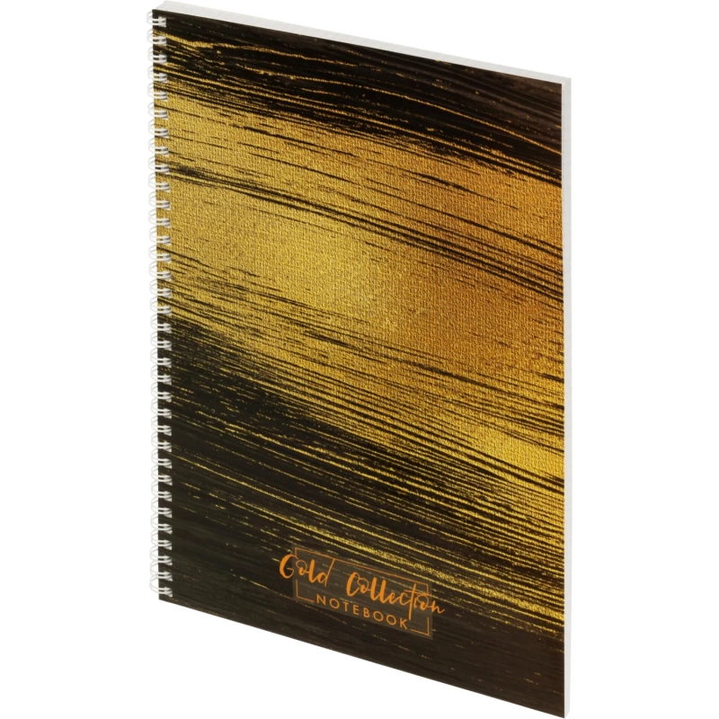 Бизнес-тетрадь А4 96л Attache Selection Gold Collection клет,спир,карт,черн