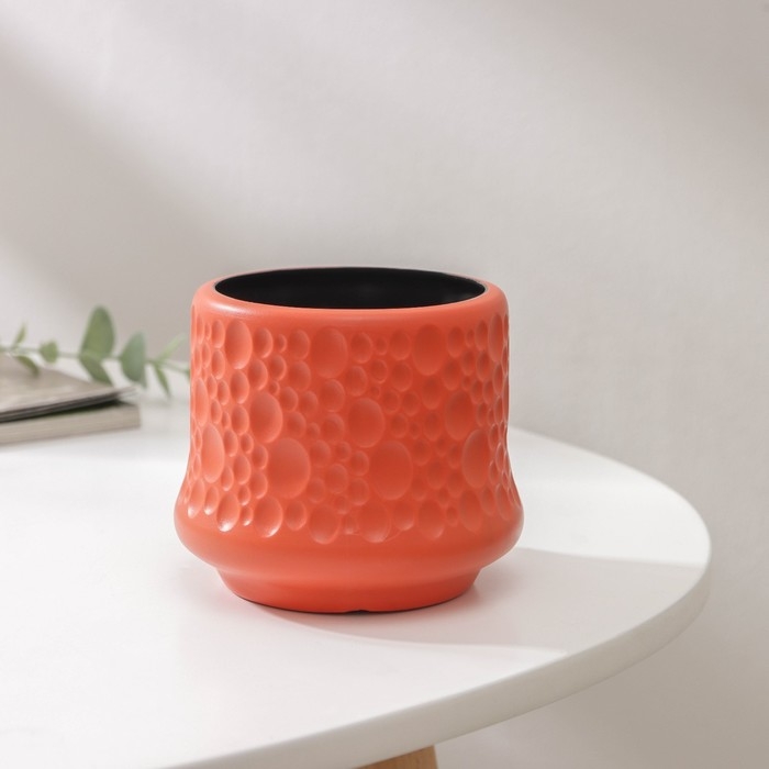 Кашпо для цветов, 8,7×7,3×8,5 см, цвет МИКС