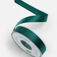 Лента атласная TEIRA, двухсторонняя, 20 мм, 25&plusmn;1 м, зелёная №0589