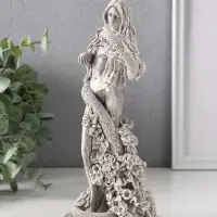Фигура «Ева со змеей», 20×8.5×9 см, серая