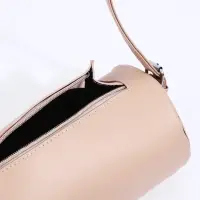 Сумка женская кросс-боди на молнии, 22&times;11.5&times;11.5 см, однотонная, бежевая