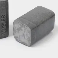 Набор аксессуаров для ванной комнаты &laquo;Гранит&raquo;, 4 предмета, дозатор 350 мл, мыльница, 2 стакана, серый