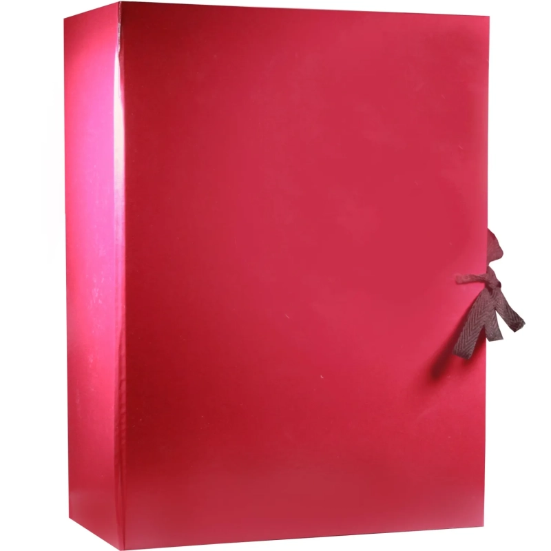 Папка архивная складная 100мм  цвет бордо