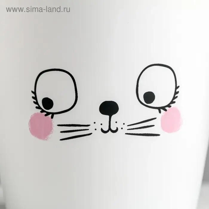 Горшок для цветов, кашпо «Мордочка», 0,8 л, 11 х 12 см Горшок для цветов, кашпо «Мордочка», 0,8 л, 11 х 12 см