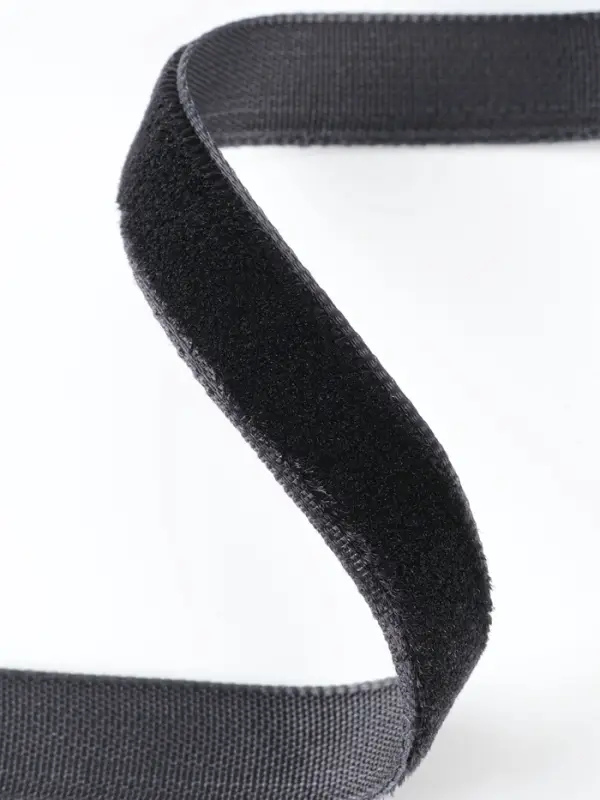 Лента бархатная, 10 мм, 18&plusmn;1 м, чёрная №03