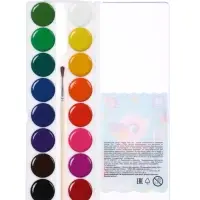 Акварель &laquo;Луч. ZOO&raquo;, 16 цветов, с кистью