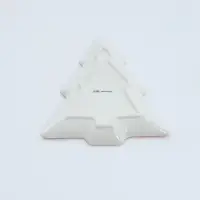 Блюдо сервировочное новогоднее Доляна &laquo;В гостях у Деда Мороза&raquo;, 23&times;20&times;2.2 см, доломит, белая, красная