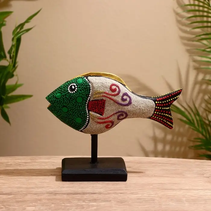 Сувенир дерево "Рыбка" на подставке МИКС 22х10х18 см