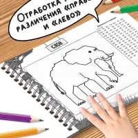 Книга детская &laquo;Графические диктанты. Животные&raquo;, 36 стр.
