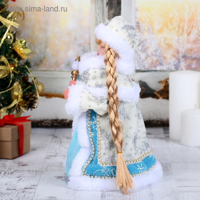 Снегурочка  Снегурочка "Голубая шубка" двигается, 28 см