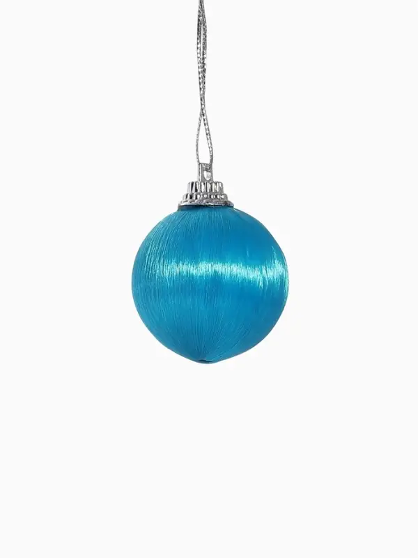 Ёлочные игрушки &laquo;Домик&raquo;, шары новогодние, набор 12 шт. (9 шаров,3 шишки), серебристый/голубой