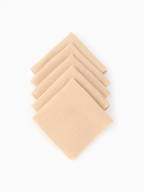 Набор платочков &laquo;Крошка Я&raquo; Care, 20&times;20 см - 5 шт., муслин, хлопок 100%