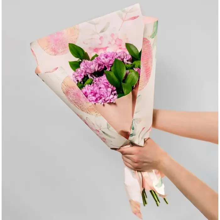 Бумага упаковочная &laquo;Гортензия&raquo;, 53 х 53 см