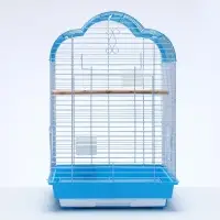 Клетка для птиц Bd-3/1o, раскрывающаяся крыша, 47,5 х 37 х 70 см, (фасовка 6 шт) голубая