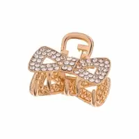 Крабик для волос &laquo;Грейс&raquo;, бант, 2.5 см, золотистый