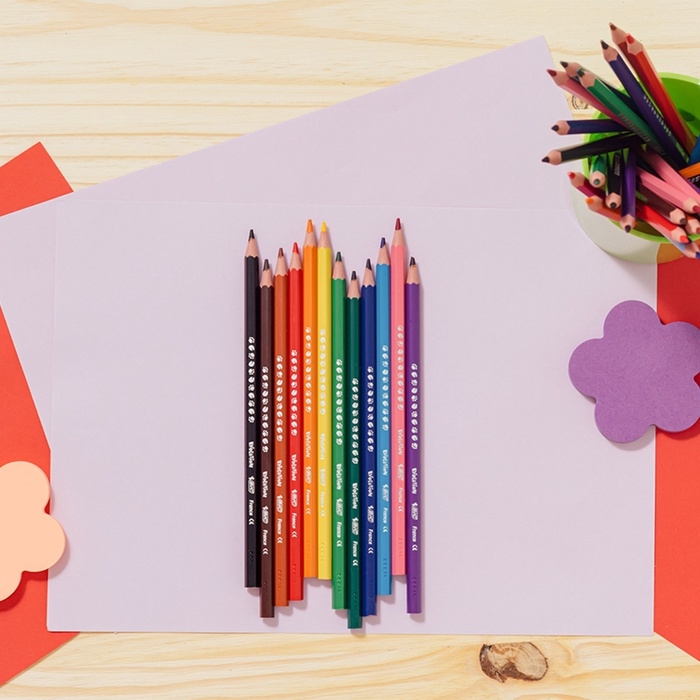 Карандаши 12 цветов BIC Kids Evolution ECOlutions, детские, ударопрочные, пластиковые Карандаши 12 цветов BIC Kids Evolution ECOlutions, детские, ударопрочные, пластиковые