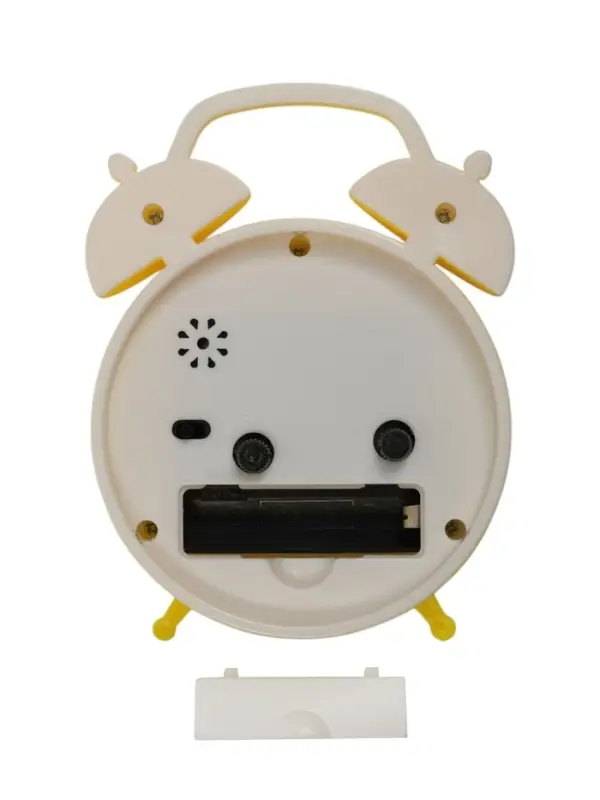 Часы - будильник настольные &laquo;Смайл&raquo;, дискретный ход, 9&times;12 см, 1хАА, жёлтые