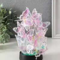 Сувенир пластик "Бабочки на колбе" LED 2хAG13 + наклейки бабочки 8,5х8,5х15 см Сувенир пластик "Бабочки на колбе" LED 2хAG13 + наклейки бабочки 8,5х8,5х15 см