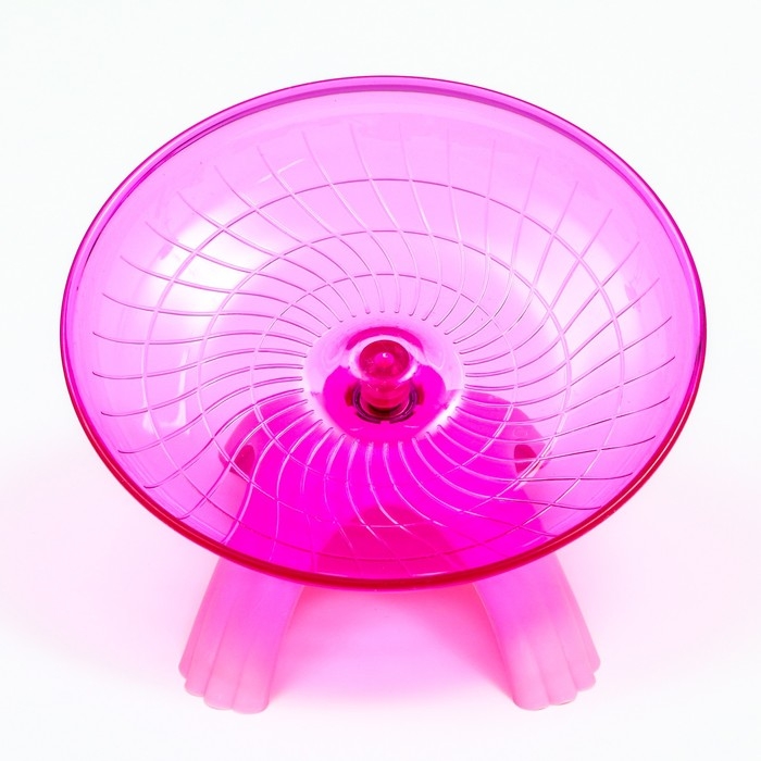 Беговая тарелка Carno для грызунов, 18 х 18 х 11 см, розовая Беговая тарелка Carno для грызунов, 18 х 18 х 11 см, розовая