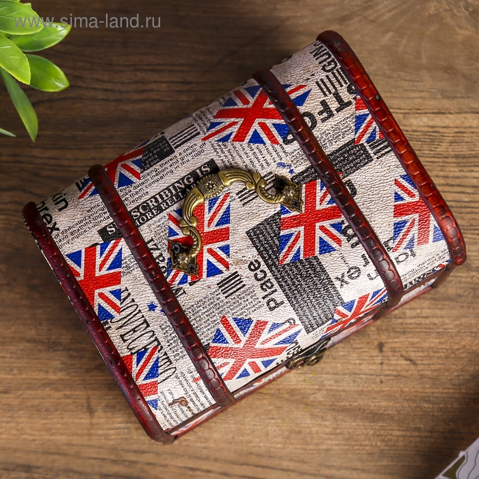 Шкатулка дерево сундучок  Шкатулка дерево сундучок "Лондон" 15х20х15 см