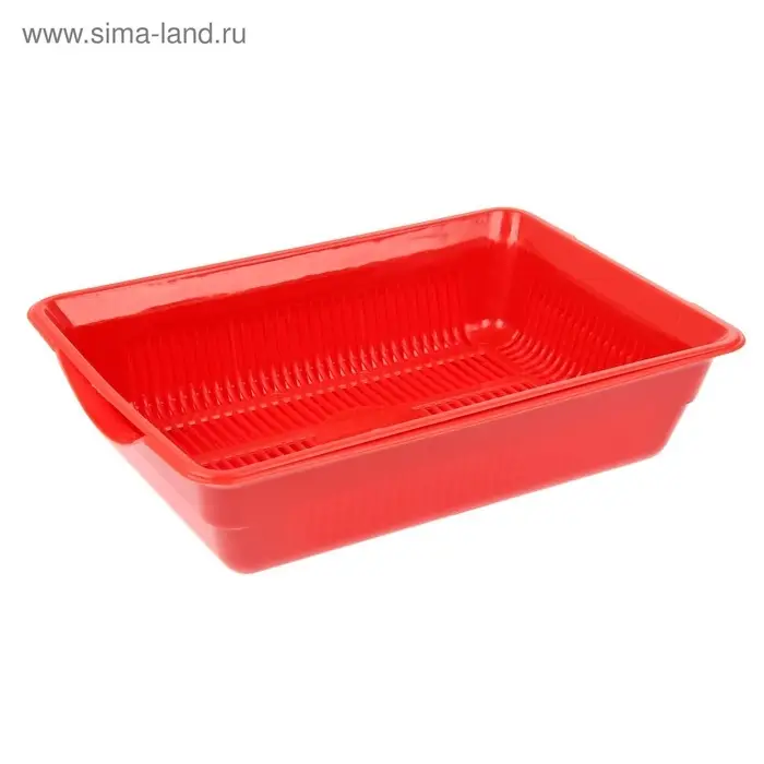 Туалет глубокий с сеткой 36&times;25&times;9 см, красный