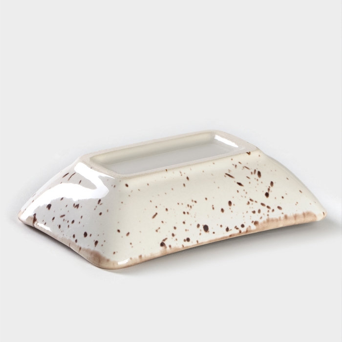 Соусник фарфоровый под соевый соус Punto bianca, 50 мл, 9,5×7 см Соусник фарфоровый под соевый соус Punto bianca, 50 мл, 9,5×7 см