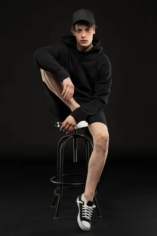 Толстовка унисекс H3, черная, размер XS/S Толстовка унисекс H3, черная, размер XS/S