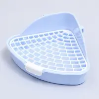 Туалет для кроликов и хорьков &laquo;Пижон&raquo;, 24&times;18&times;11 см, угловой, пластик, синий