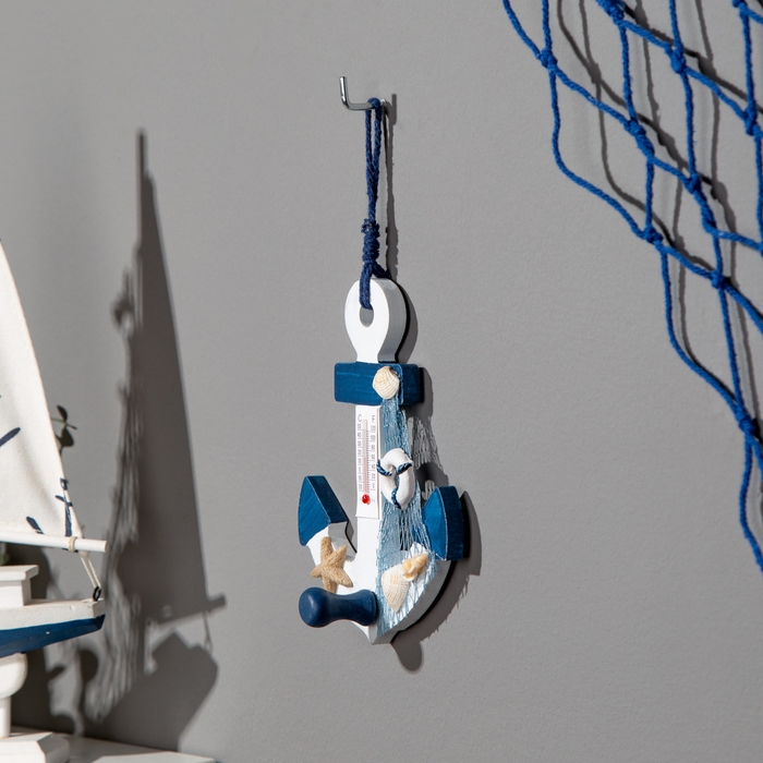 Сувенир интерьерный Сувенир интерьерный "Якорь" с термометром 15*10см