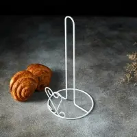 Держатель для бумажных полотенец настольный Доляна &laquo;Сердце&raquo;, 13.5&times;13.5&times;28 см, цвет белый