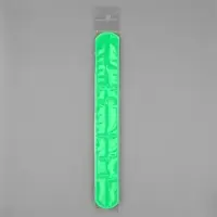 Светоотражающий слэп-браслет, самофиксирующийся, 22&times;3 см, цвет МИКС