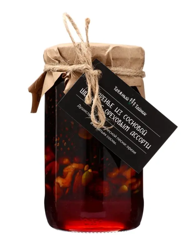 Варенье из сосновой шишки с ореховым ассорти, 450 г