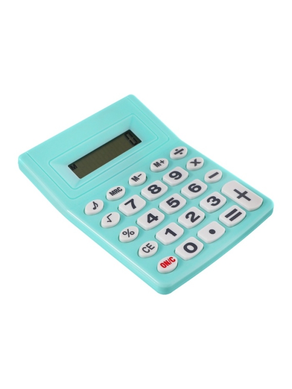 Калькулятор настольный 08-разрядный, зеленый Калькулятор настольный 08-разрядный, зеленый