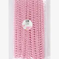 Тесьма декоративная &laquo;Шанель&raquo;, 12 мм, 10&plusmn;1 м, розовая