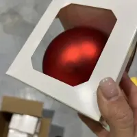 Оформительский шар Finery, 10 см, матовый красный