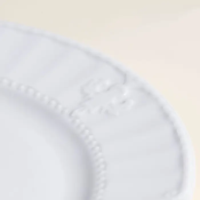 Тарелки SL Home &laquo;Винтаж фрэнч&raquo;, d=22 см, набор 2 шт., фарфор, белые